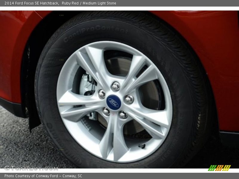 Ruby Red / Medium Light Stone 2014 Ford Focus SE Hatchback