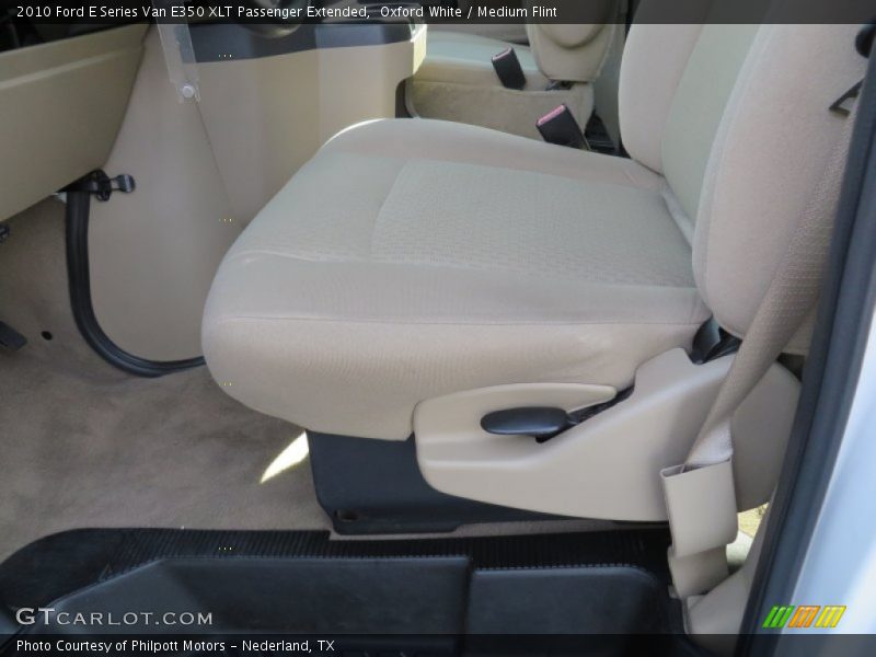 Oxford White / Medium Flint 2010 Ford E Series Van E350 XLT Passenger Extended