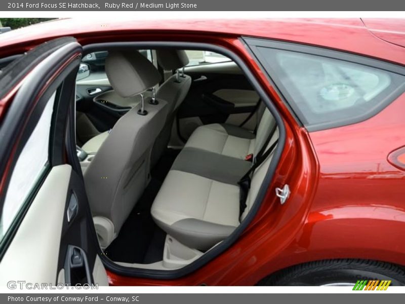 Ruby Red / Medium Light Stone 2014 Ford Focus SE Hatchback