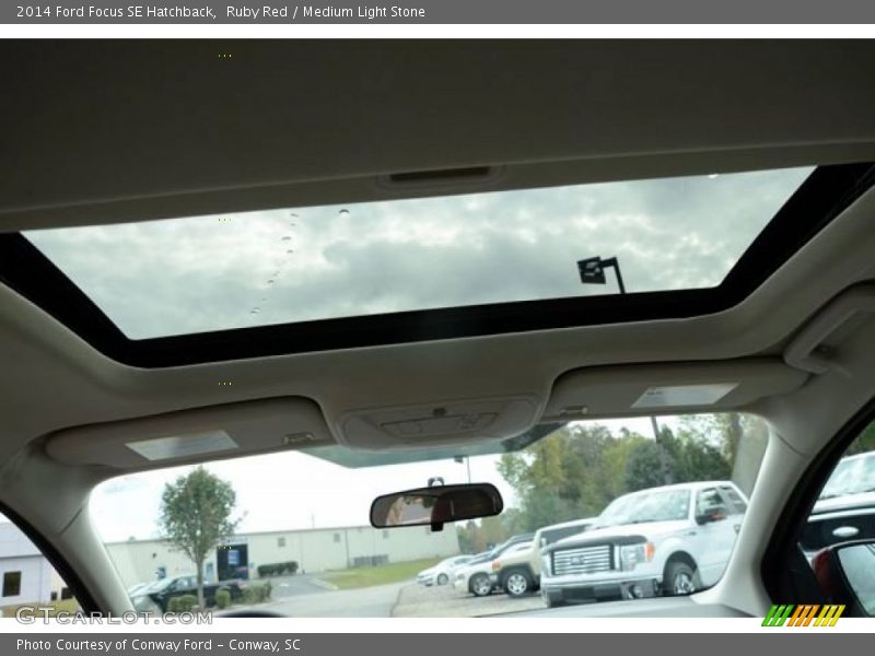 Ruby Red / Medium Light Stone 2014 Ford Focus SE Hatchback