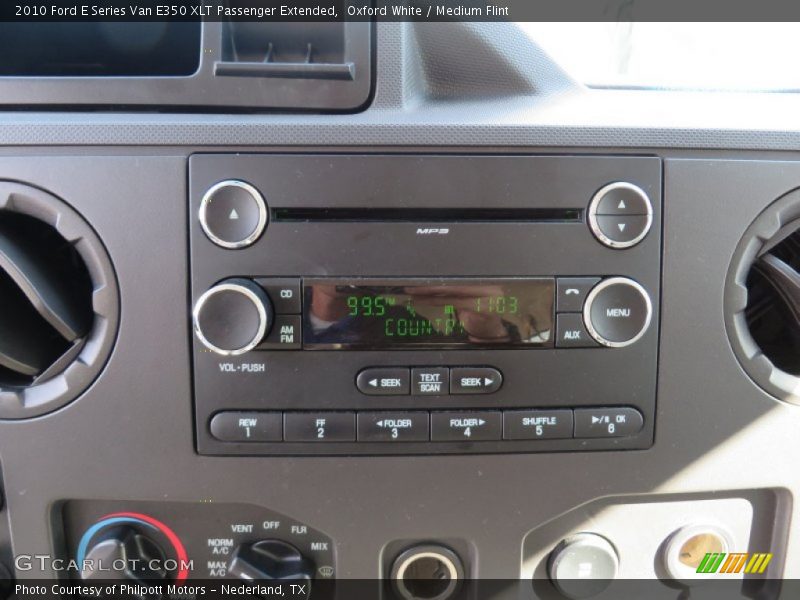 Oxford White / Medium Flint 2010 Ford E Series Van E350 XLT Passenger Extended