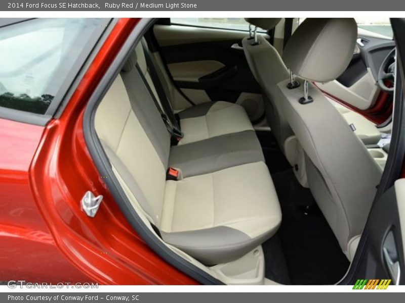 Ruby Red / Medium Light Stone 2014 Ford Focus SE Hatchback