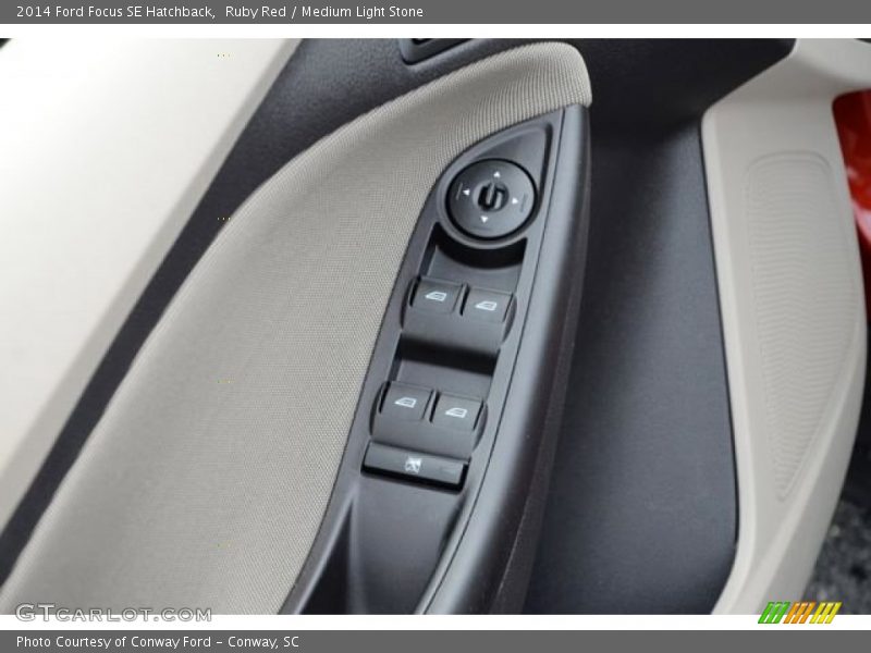 Ruby Red / Medium Light Stone 2014 Ford Focus SE Hatchback