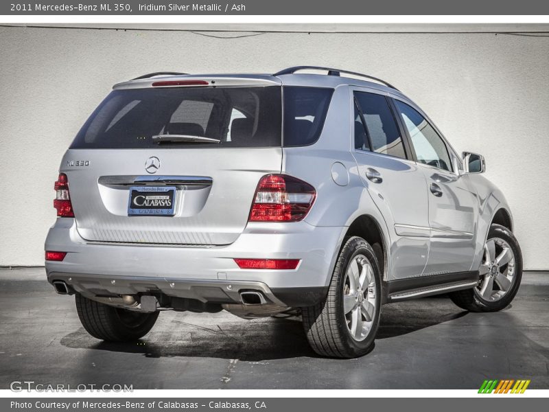 Iridium Silver Metallic / Ash 2011 Mercedes-Benz ML 350