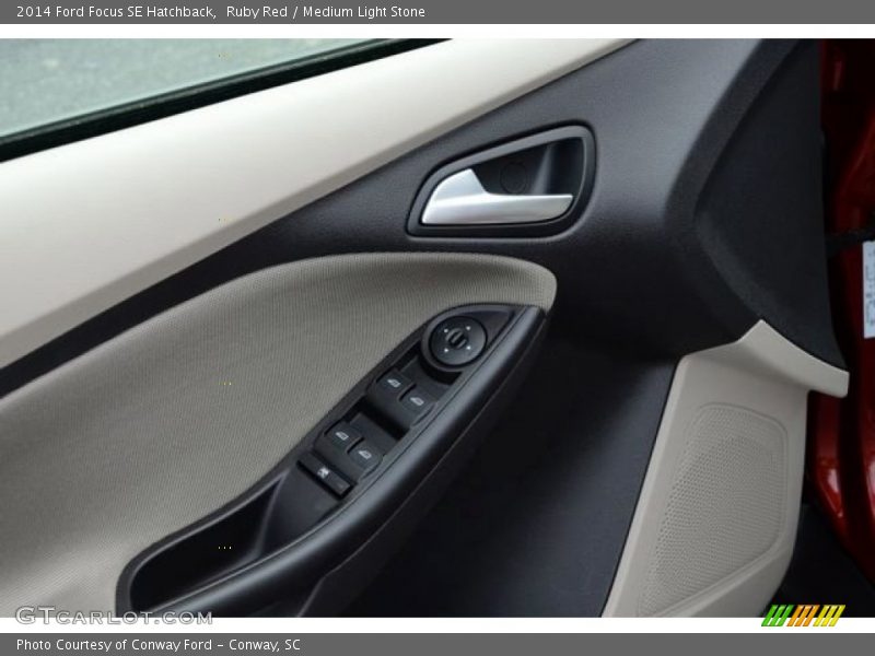 Ruby Red / Medium Light Stone 2014 Ford Focus SE Hatchback