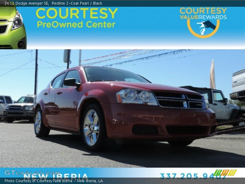 Redline 2-Coat Pearl / Black 2012 Dodge Avenger SE