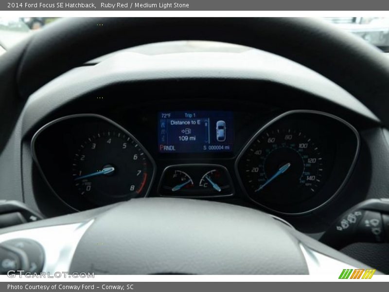 Ruby Red / Medium Light Stone 2014 Ford Focus SE Hatchback