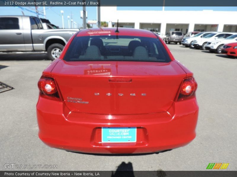 Redline 2-Coat Pearl / Black 2012 Dodge Avenger SE