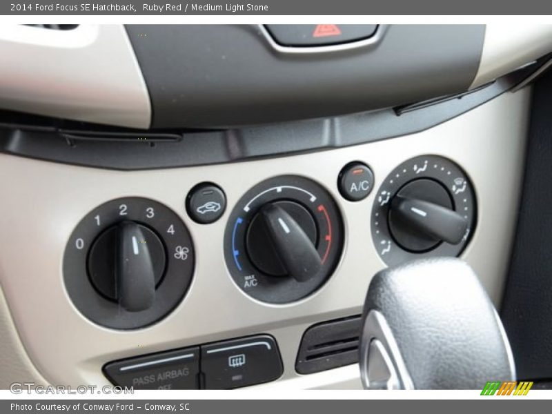Ruby Red / Medium Light Stone 2014 Ford Focus SE Hatchback