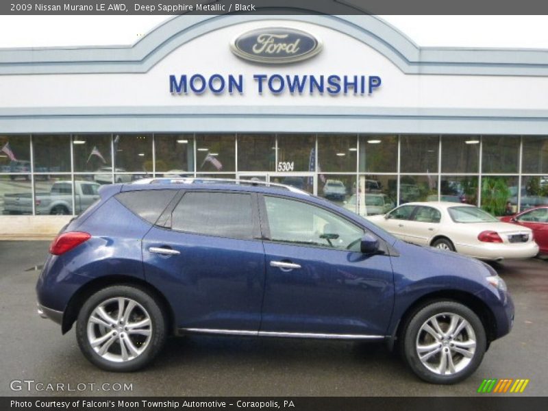 Deep Sapphire Metallic / Black 2009 Nissan Murano LE AWD