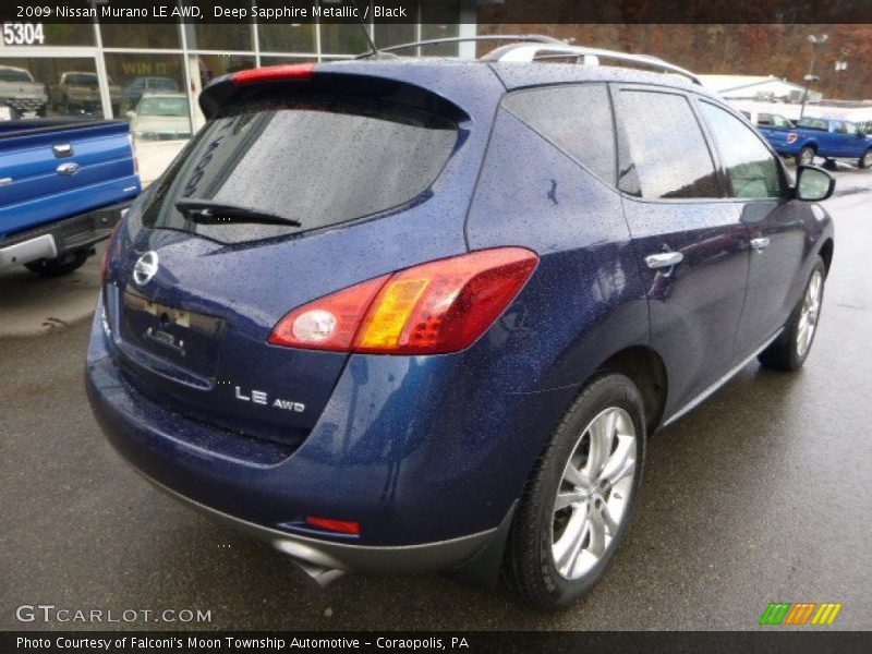 Deep Sapphire Metallic / Black 2009 Nissan Murano LE AWD