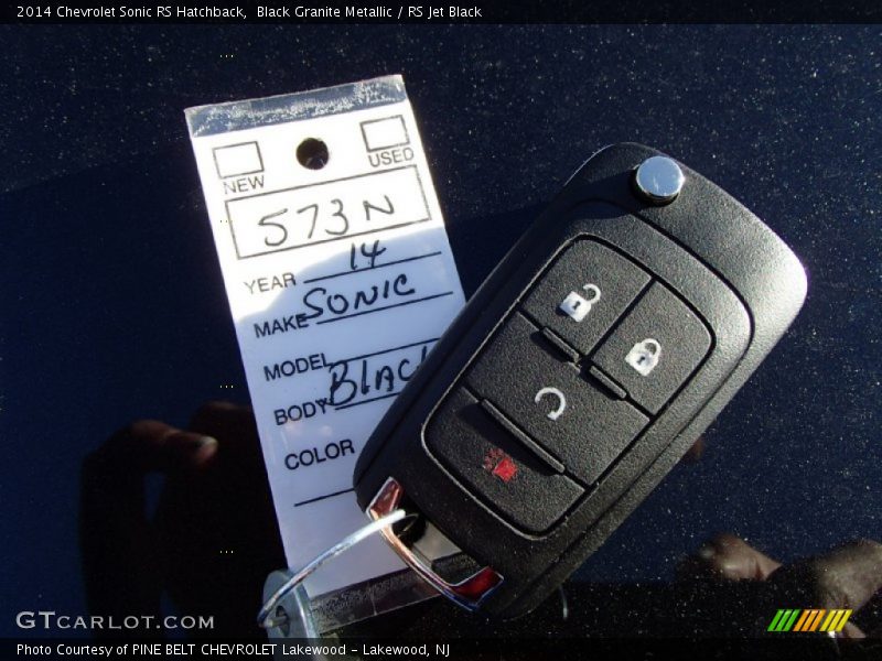 Keys of 2014 Sonic RS Hatchback