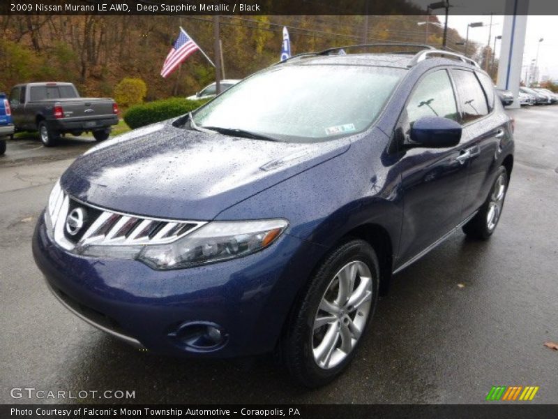 Deep Sapphire Metallic / Black 2009 Nissan Murano LE AWD