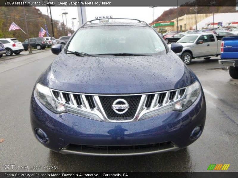 Deep Sapphire Metallic / Black 2009 Nissan Murano LE AWD