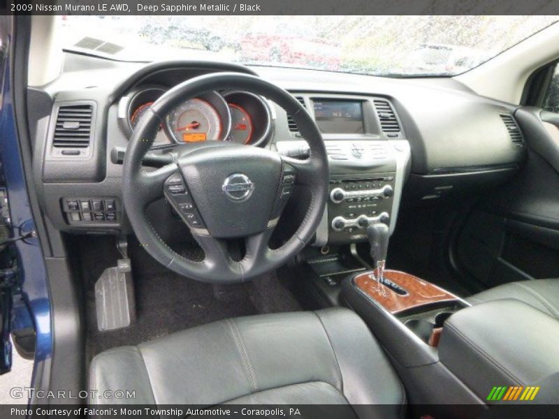 Deep Sapphire Metallic / Black 2009 Nissan Murano LE AWD