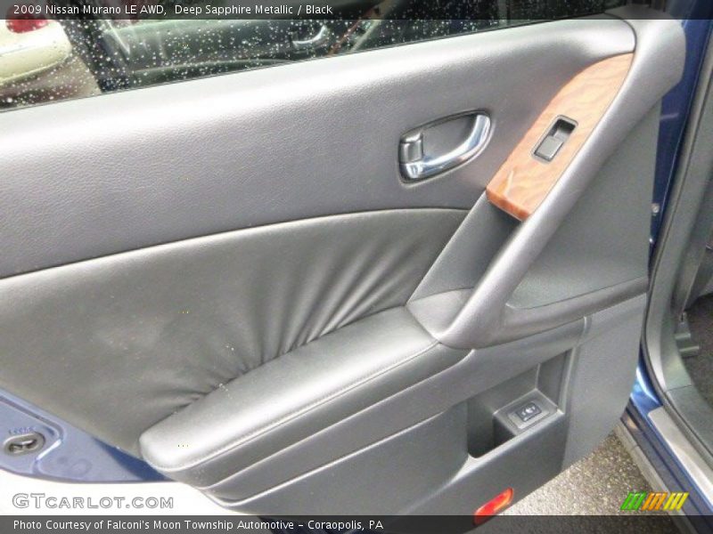 Deep Sapphire Metallic / Black 2009 Nissan Murano LE AWD