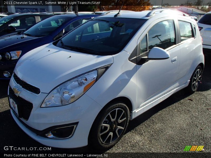 Summit White / Light Titanium/Silver 2013 Chevrolet Spark LT