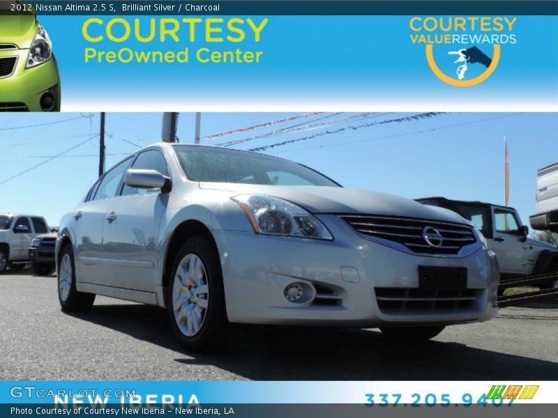 Brilliant Silver / Charcoal 2012 Nissan Altima 2.5 S