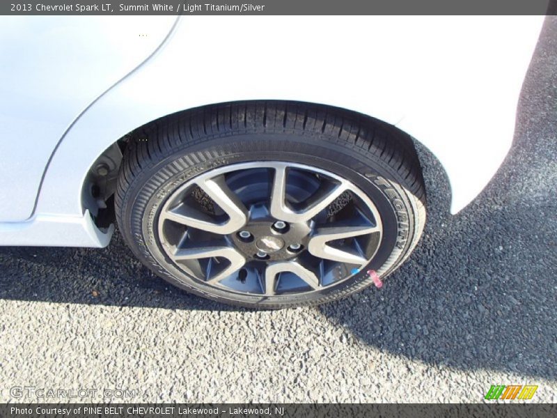Summit White / Light Titanium/Silver 2013 Chevrolet Spark LT