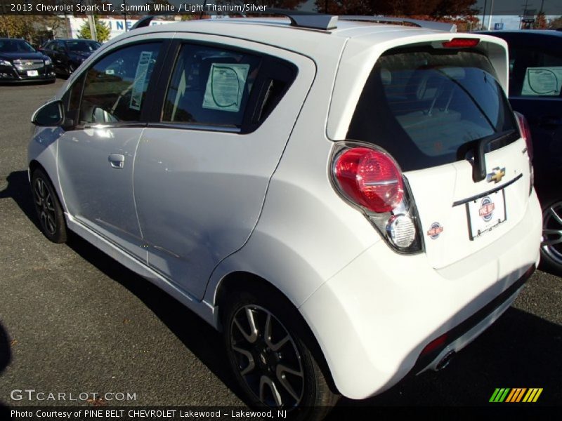 Summit White / Light Titanium/Silver 2013 Chevrolet Spark LT