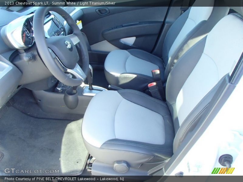 Summit White / Light Titanium/Silver 2013 Chevrolet Spark LT