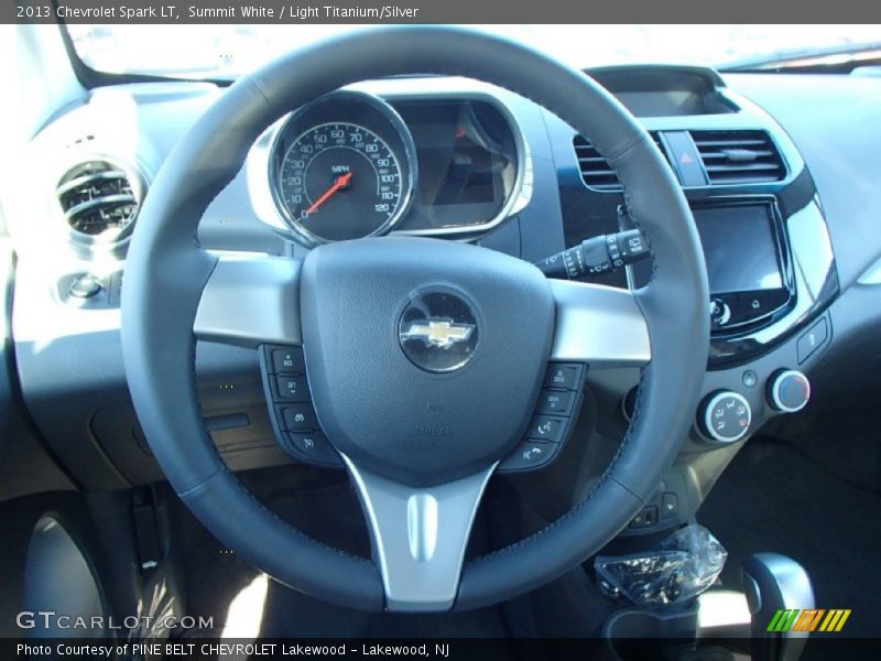 Summit White / Light Titanium/Silver 2013 Chevrolet Spark LT