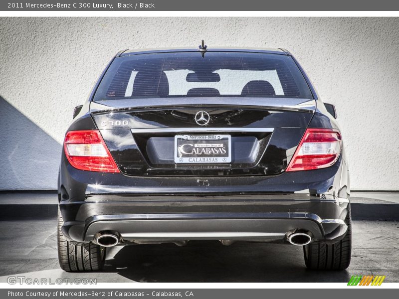 Black / Black 2011 Mercedes-Benz C 300 Luxury