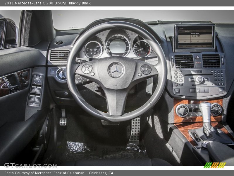 Black / Black 2011 Mercedes-Benz C 300 Luxury