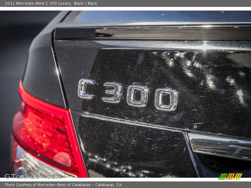 Black / Black 2011 Mercedes-Benz C 300 Luxury