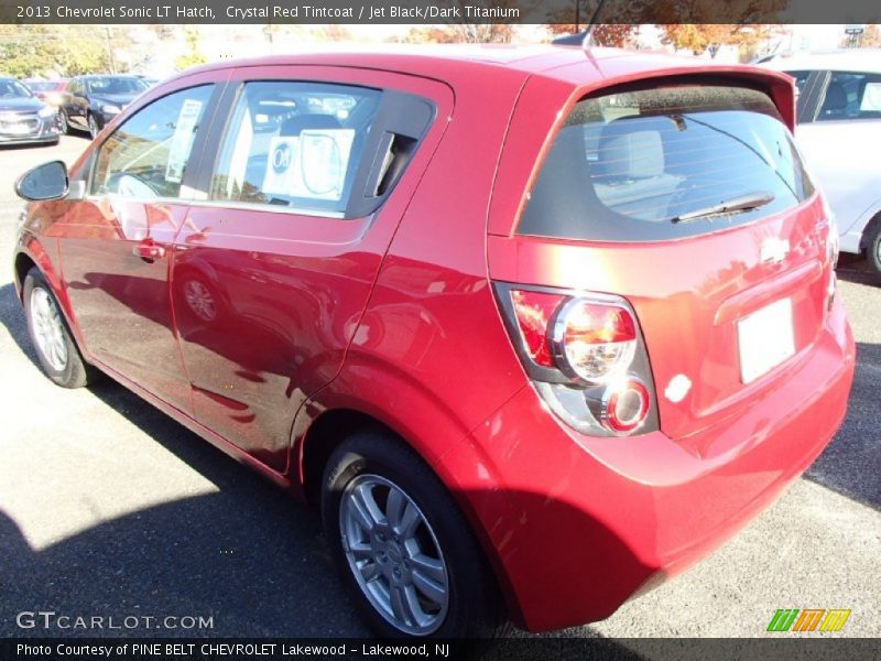 Crystal Red Tintcoat / Jet Black/Dark Titanium 2013 Chevrolet Sonic LT Hatch