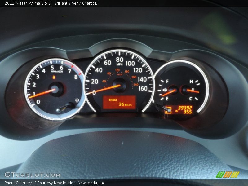 Brilliant Silver / Charcoal 2012 Nissan Altima 2.5 S