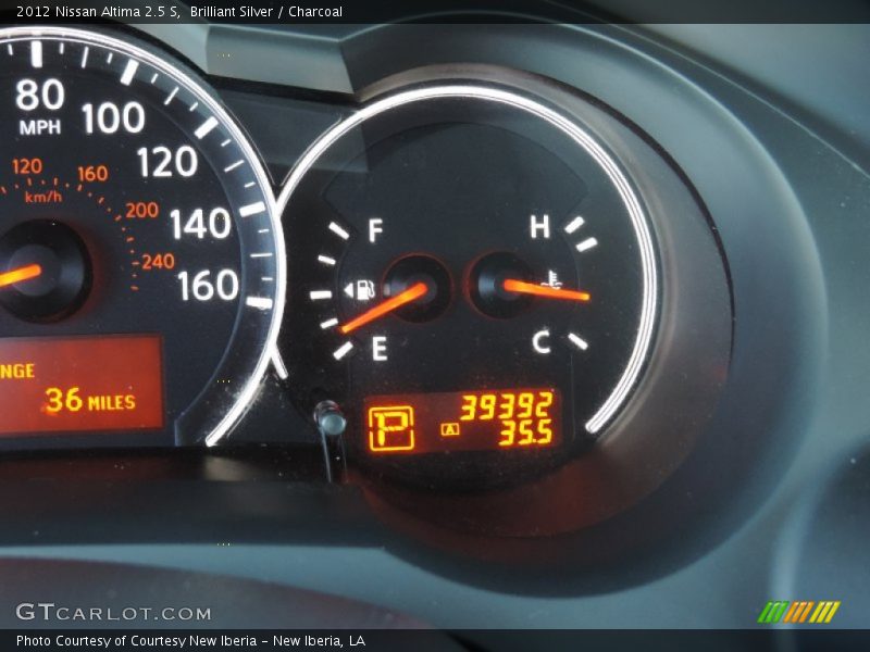 Brilliant Silver / Charcoal 2012 Nissan Altima 2.5 S