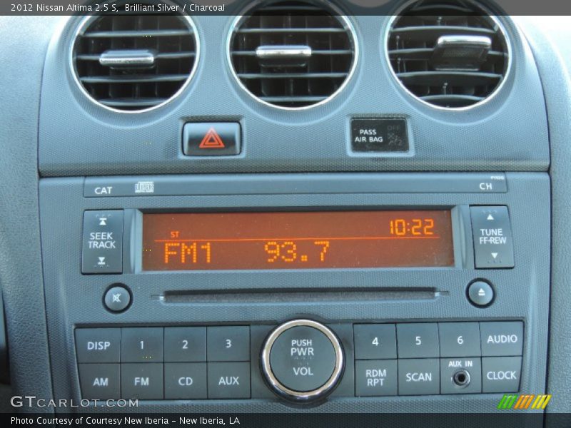 Brilliant Silver / Charcoal 2012 Nissan Altima 2.5 S