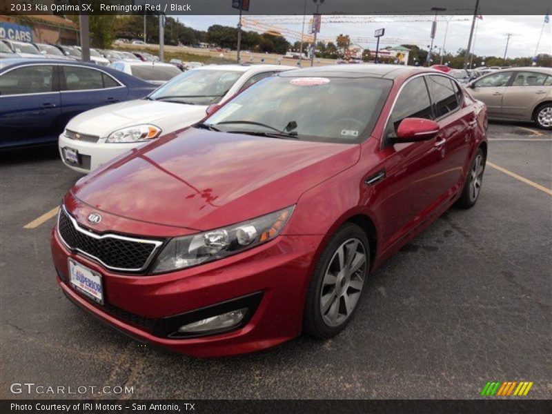 Remington Red / Black 2013 Kia Optima SX