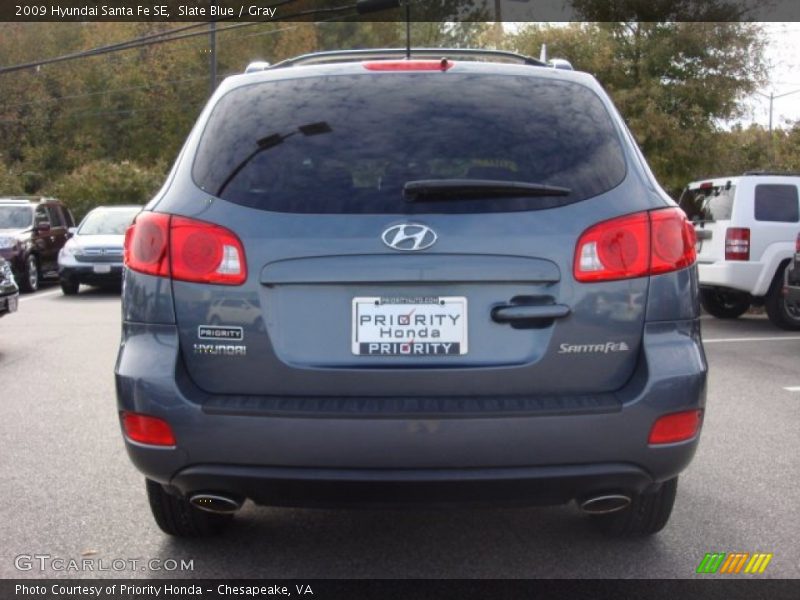Slate Blue / Gray 2009 Hyundai Santa Fe SE