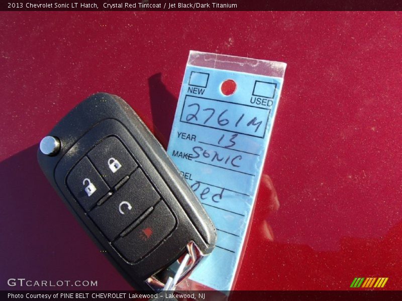 Crystal Red Tintcoat / Jet Black/Dark Titanium 2013 Chevrolet Sonic LT Hatch