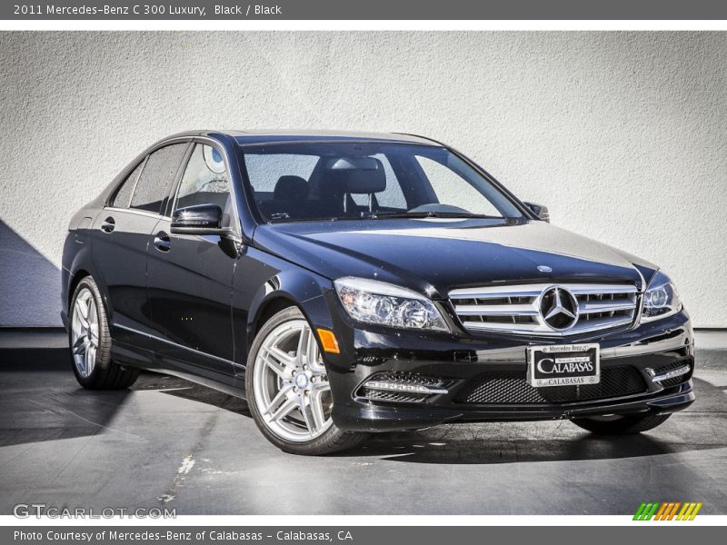 Black / Black 2011 Mercedes-Benz C 300 Luxury