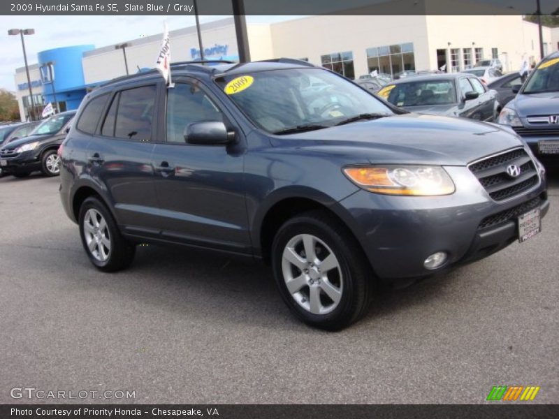 Slate Blue / Gray 2009 Hyundai Santa Fe SE