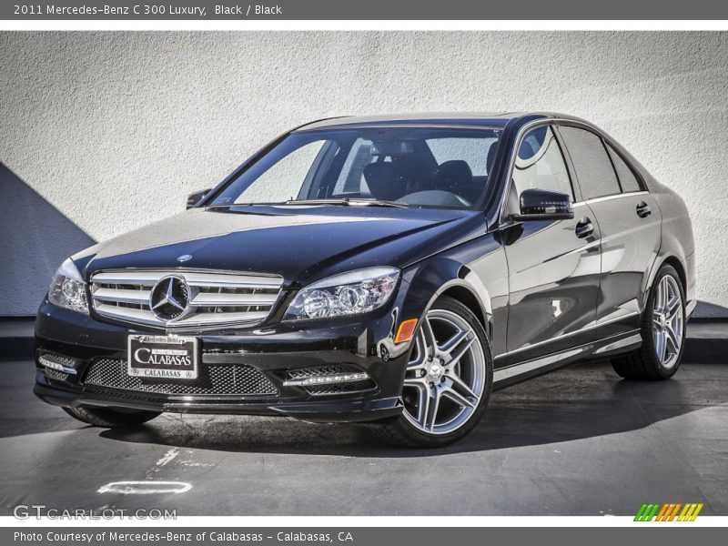Black / Black 2011 Mercedes-Benz C 300 Luxury