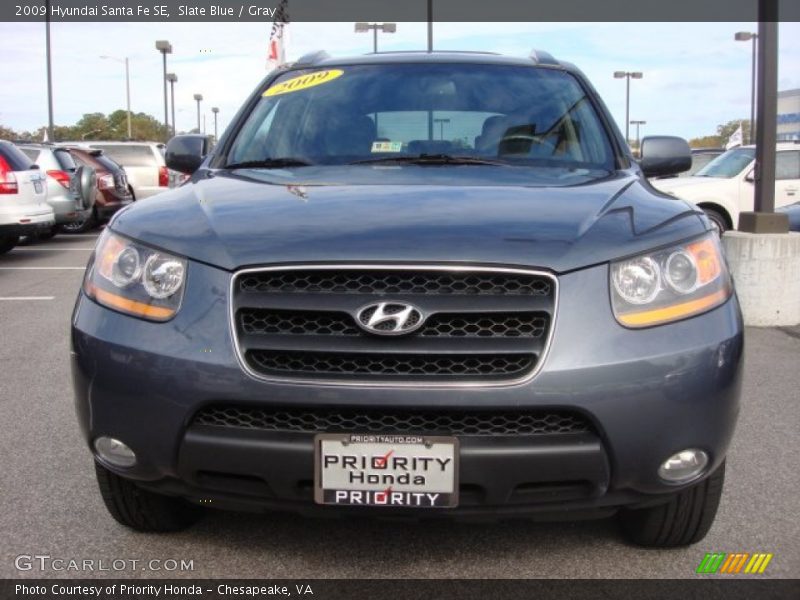 Slate Blue / Gray 2009 Hyundai Santa Fe SE