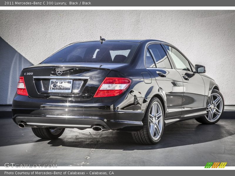 Black / Black 2011 Mercedes-Benz C 300 Luxury