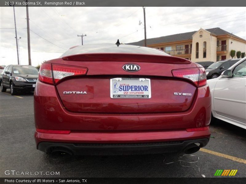 Remington Red / Black 2013 Kia Optima SX