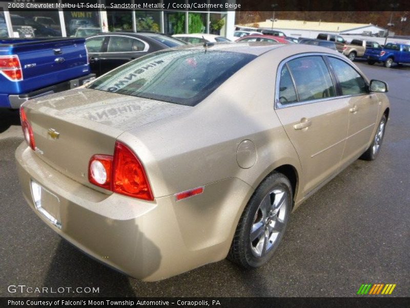 Sandstone Metallic / Cocoa/Cashmere Beige 2008 Chevrolet Malibu LT Sedan