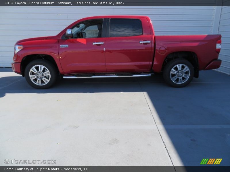 Barcelona Red Metallic / Black 2014 Toyota Tundra Platinum Crewmax