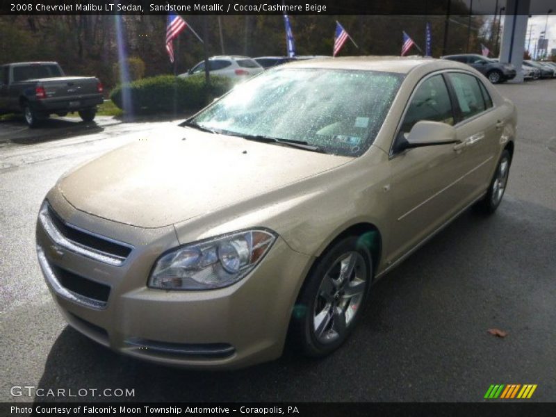 Sandstone Metallic / Cocoa/Cashmere Beige 2008 Chevrolet Malibu LT Sedan