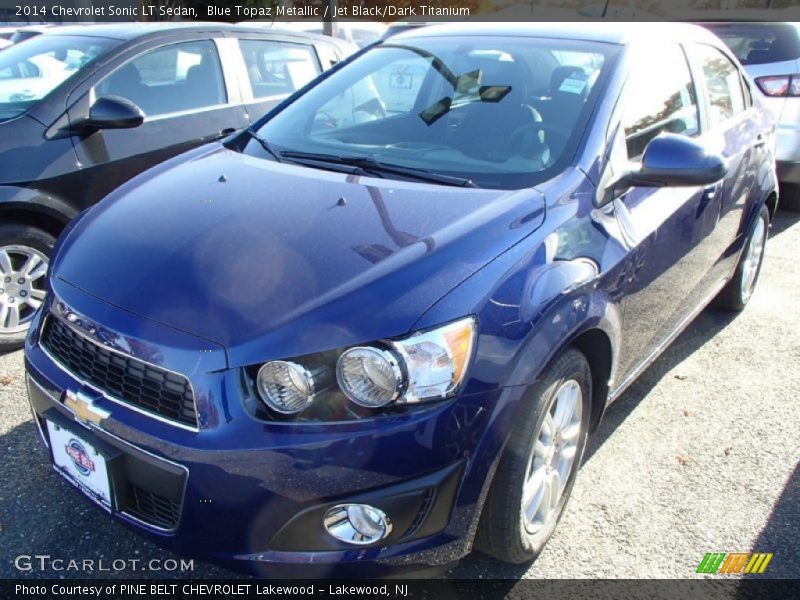Blue Topaz Metallic / Jet Black/Dark Titanium 2014 Chevrolet Sonic LT Sedan