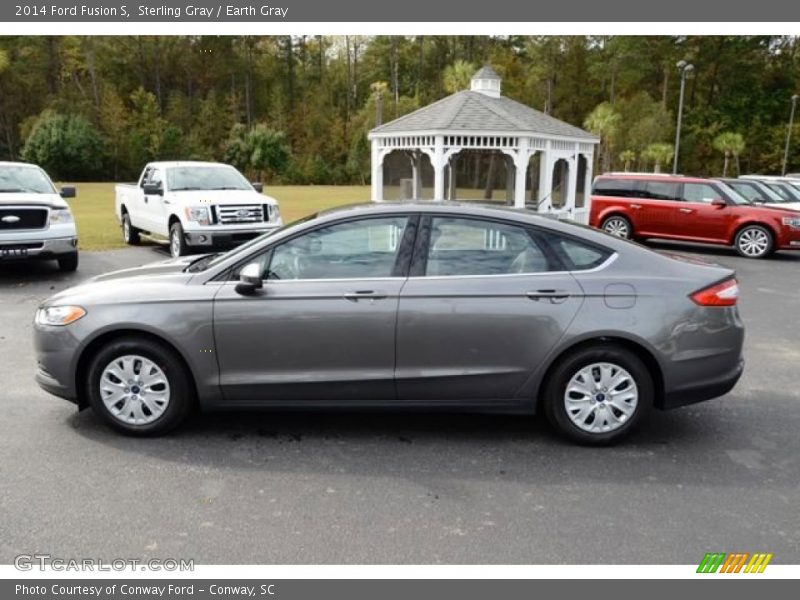 Sterling Gray / Earth Gray 2014 Ford Fusion S