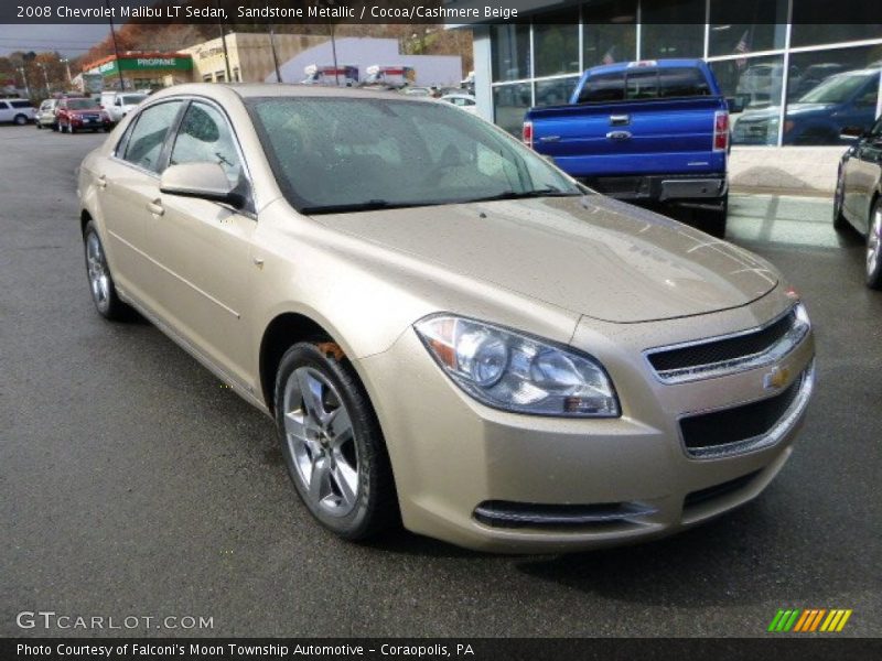 Sandstone Metallic / Cocoa/Cashmere Beige 2008 Chevrolet Malibu LT Sedan