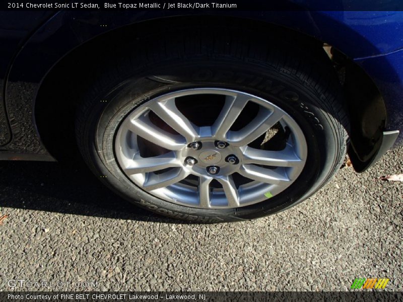 Blue Topaz Metallic / Jet Black/Dark Titanium 2014 Chevrolet Sonic LT Sedan