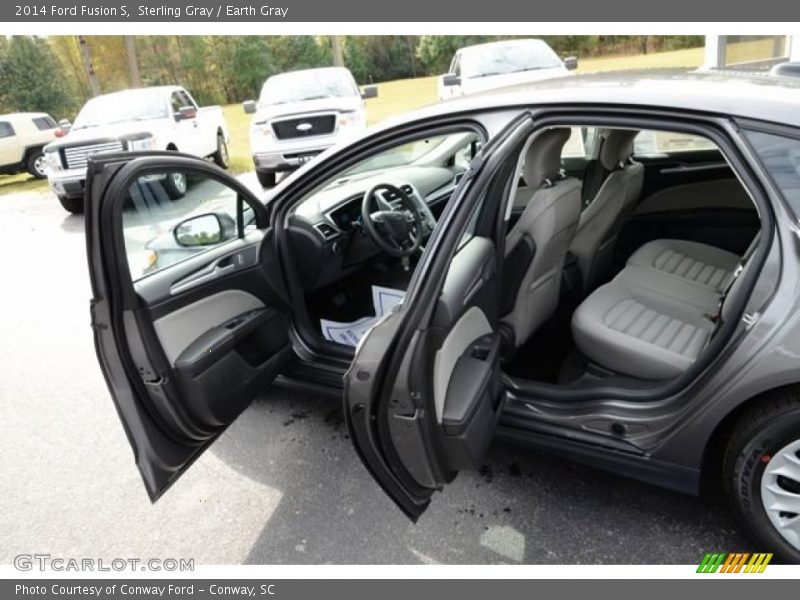 Sterling Gray / Earth Gray 2014 Ford Fusion S